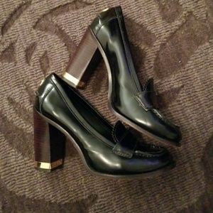 Sale Canceled - Tory Burch Stack Heel Penny Loafer
